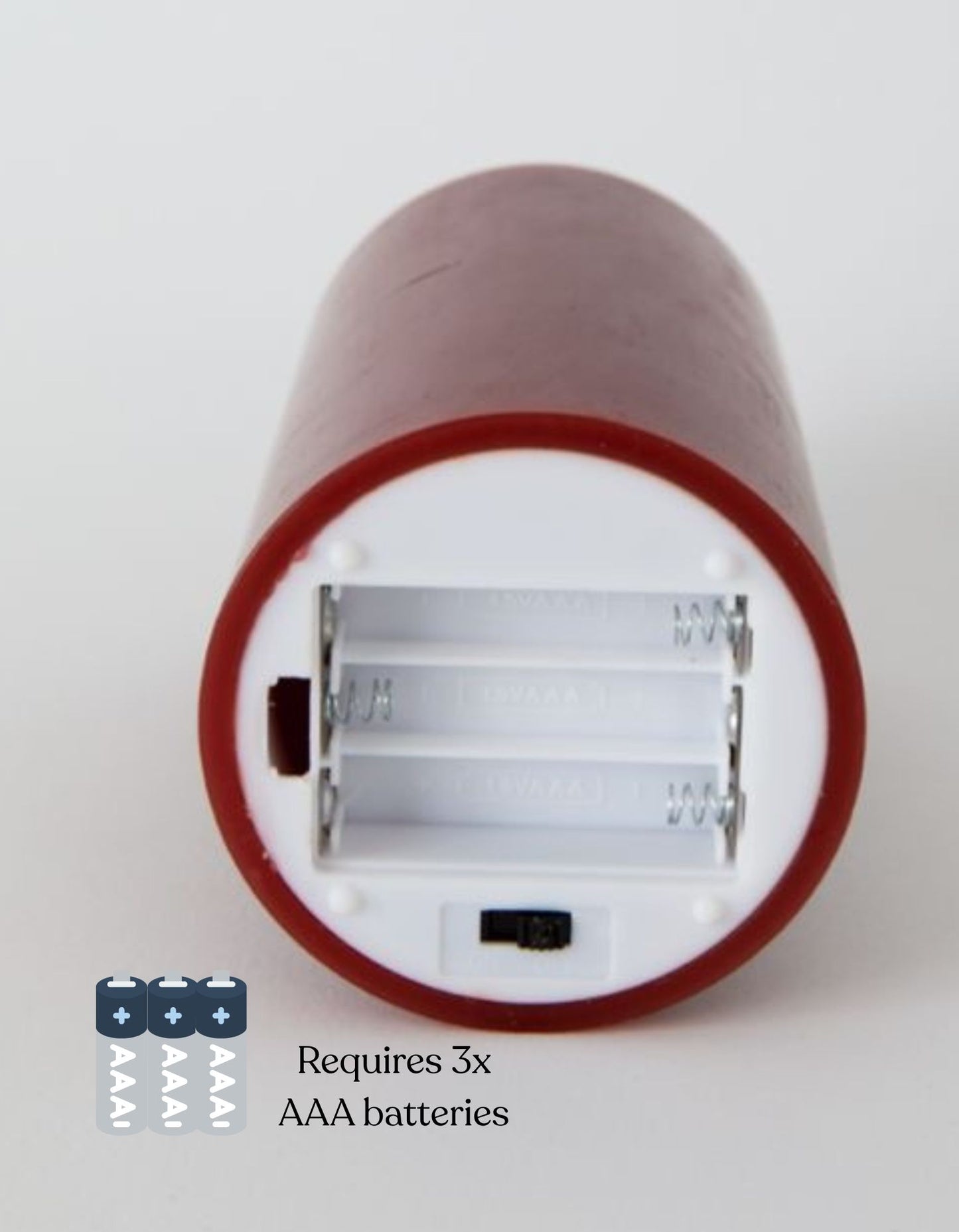 Single Wax LED Candle – 15cm Pillar Candle