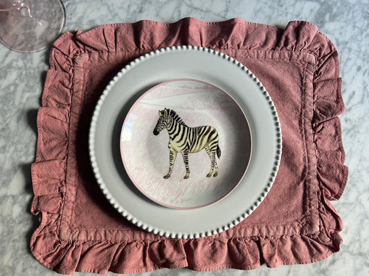 Decorative Side Plates | Set of 4 | New Bone China | 19cm | Animals design