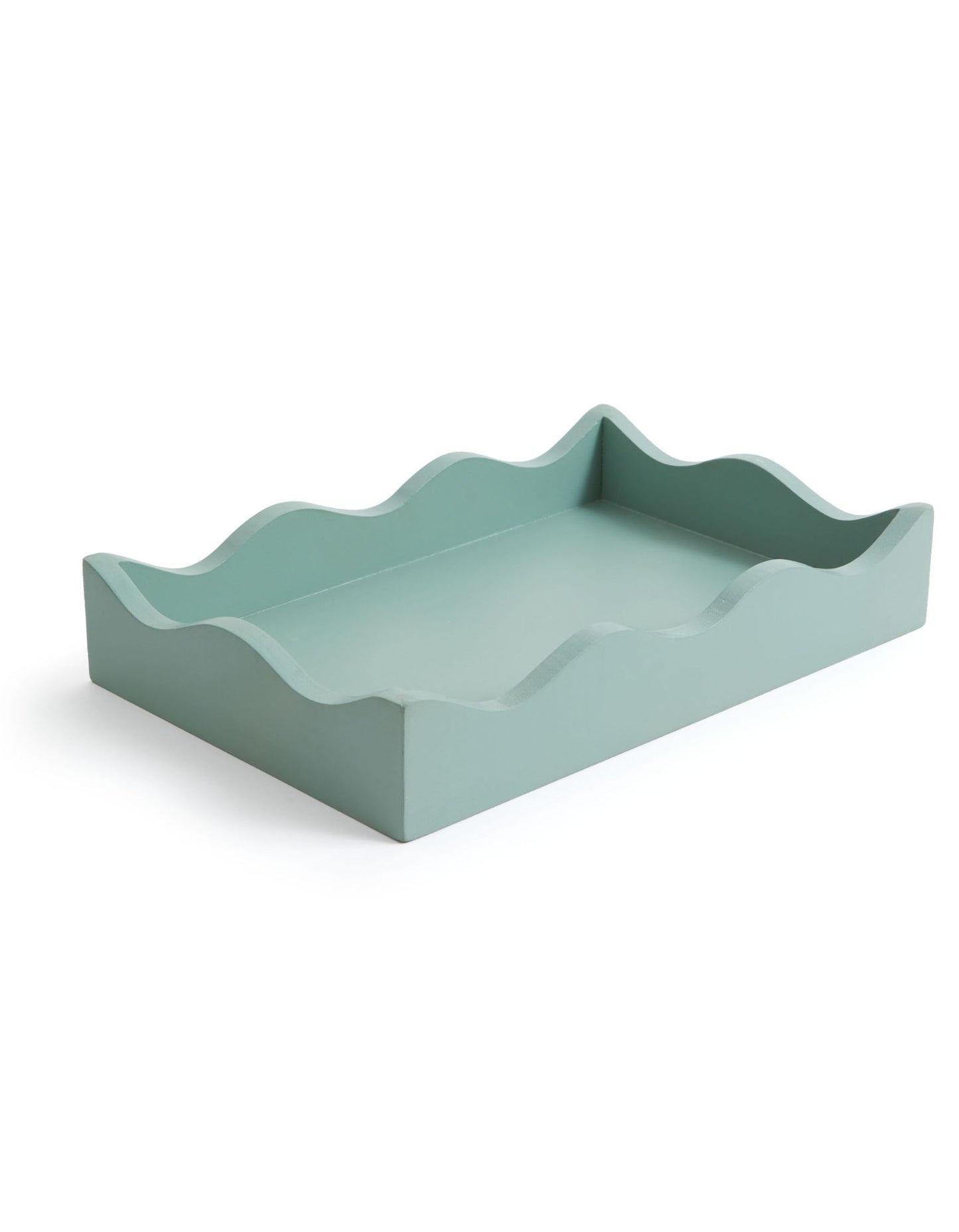 Curator Home Wave Edge Rectangle Decorative Serving Tray | 30cm