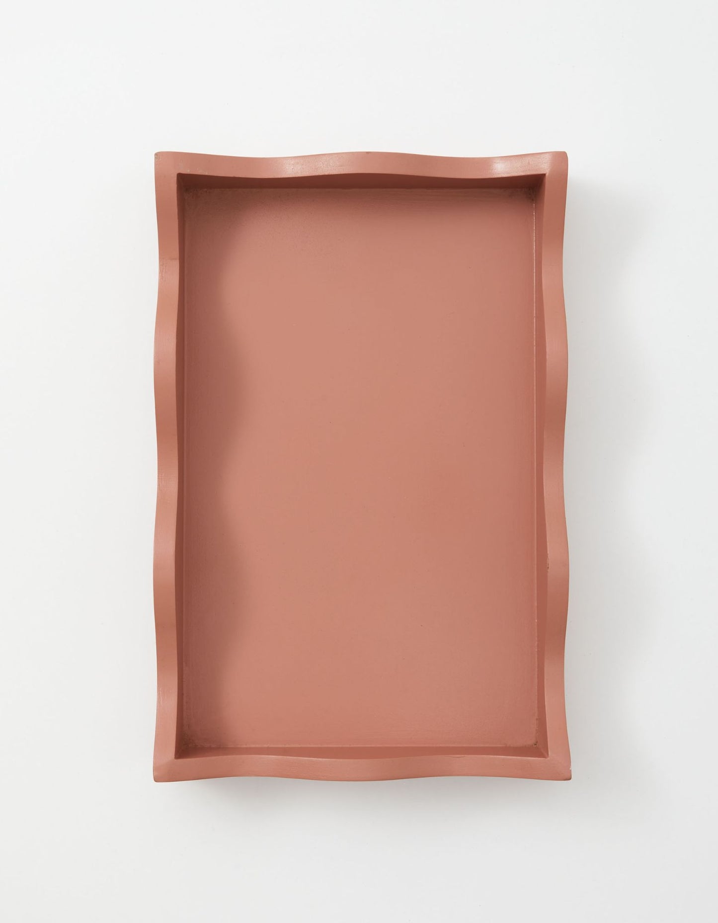 Curator Home Wave Edge Rectangle Decorative Serving Tray | 30cm