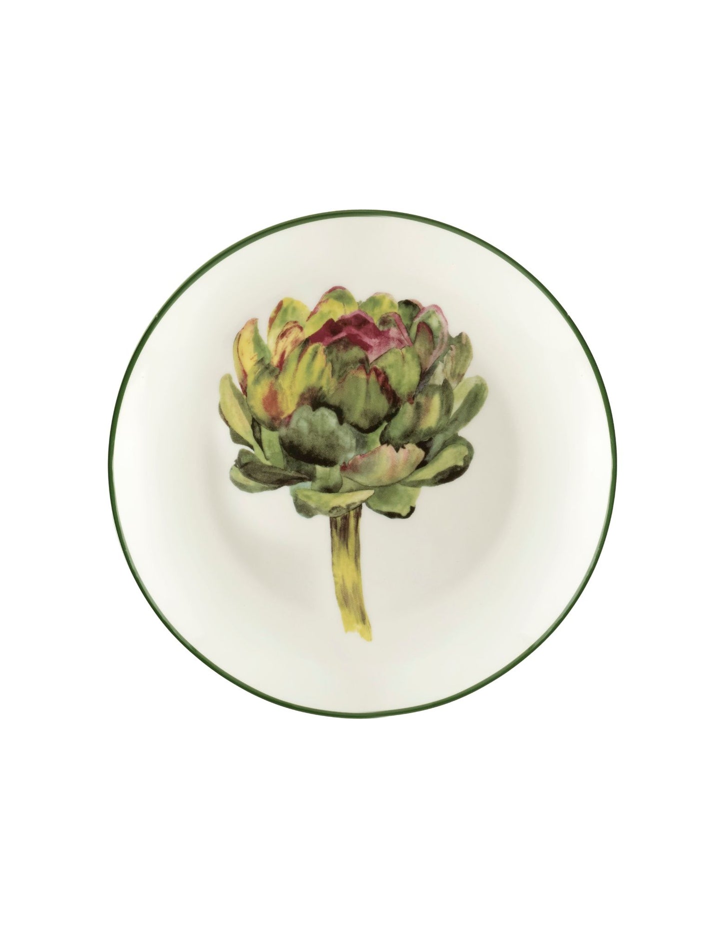 Decorative Side Plates | Set of 4 | New Bone China | 19cm | Fruit & Vegetables design