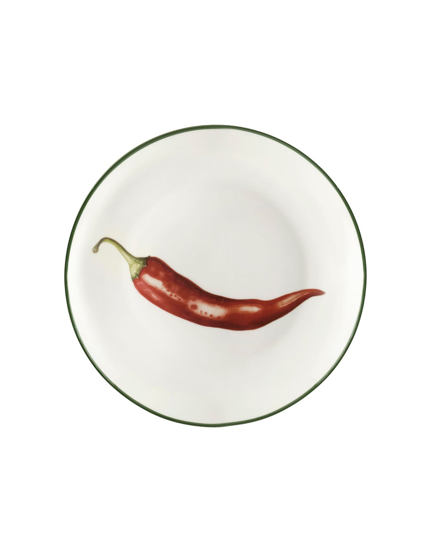 Decorative Side Plates | Set of 4 | New Bone China | 19cm | Fruit & Vegetables design