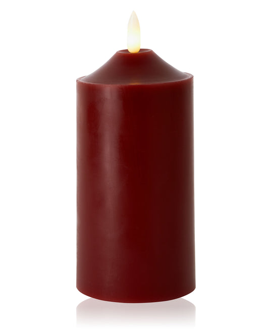 Single Wax LED Candle – 15cm Pillar Candle